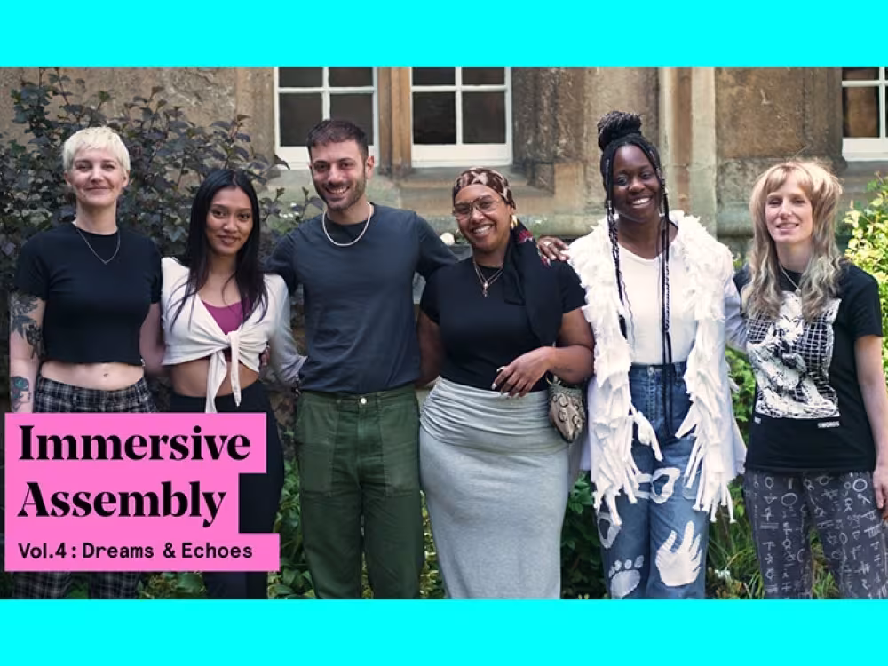 Artists posing as group