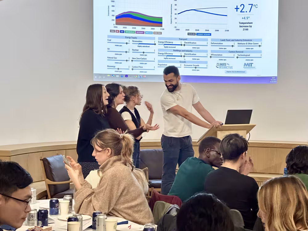 Students play with technology in Hub