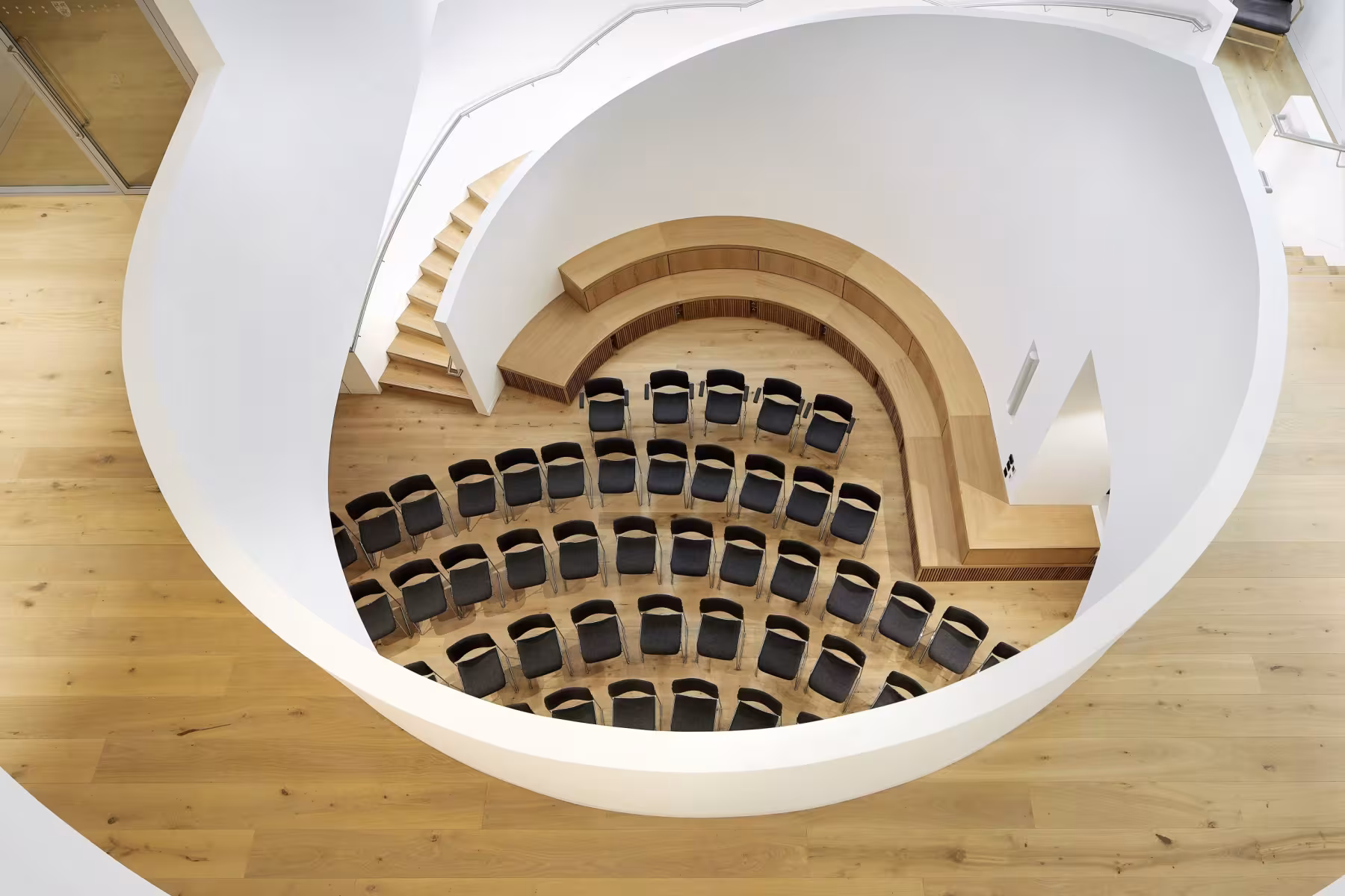 aerial view of the digital hub forum